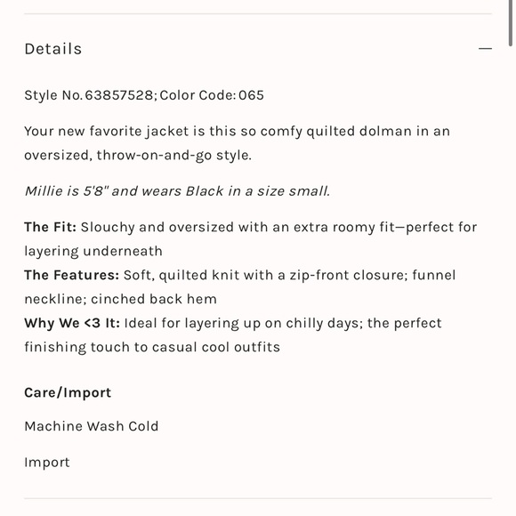 Free people Dolman Quilted knit jacket - Picture 4 of 7